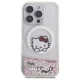 Hello Kitty iPhone 16 Pro Max Case Liquid Glitter Sweet Kitty Bows MagSafe, White