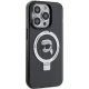 Karl Lagerfeld iPhone 15 Pro Case Ring Stand Karl Head MagSafe, Black