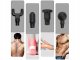 Relaxing Muscle Massager Pistol with 4 Nozzles Wireless Massage Device, Black