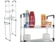 Over the Washing Machine / Toilet Storage Rack, 3 Tiers, White