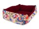 Large pet bed with cushion, XL, 62x48x15 cm