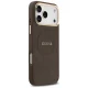 Guess Peony Hot Stamp MagSafe Case for iPhone 17 Pro Max Brown