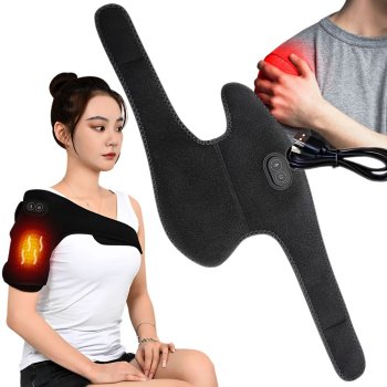 Heated Vibrating Massager for Shoulder, Knee, and Elbow Pain Relief, 3 Modes, USB