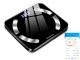 Smart Bluetooth Body Fat Scale, Digital Bathroom Scale 180 kg, Black