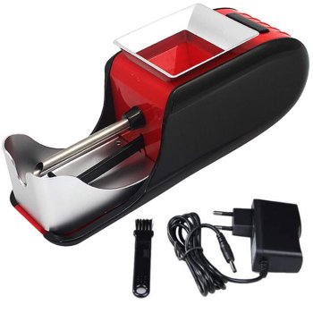 Electric cigarette rolling machine with density control, red