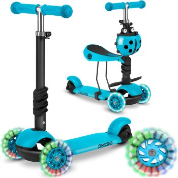 Ricokids Buggy Three-Wheel Scooter - Turquoise