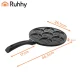 Ruhhy 27273 Smiley Face Pancake Pan, 10.5-Inch Non-Stick Griddle for Eggs, Induction