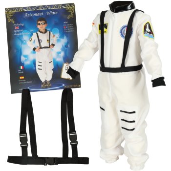 Kids Astronaut Costume Fancy Dress Outfit, Size M 110-120 cm