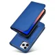 Wallet Flip Case for iPhone 12 Pro Max with Card Holder and Stand, Blue