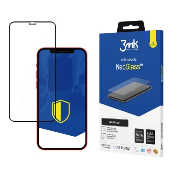 Kompozicinis apsauginis stiklas 3mk NeoGlass iPhone 12 mini, juodas