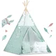 Nukido 740024 Kids Teepee Tent with Lights and Stars, Mint