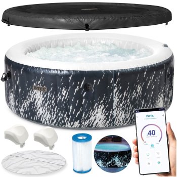 Intex 28494 piepūšamais SPA baseins ar hidromasāžu, 4 personām