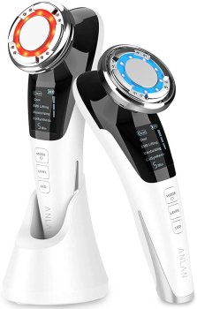 ANLAN Ultrasonic Facial Massager Photon Rejuvenation Lights Skin Firming Care Lift Cleaner Wrinkle Remover