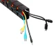 NanoRS RS125 Desk Cable Organizer Spine, 1345mm, Black/Red