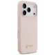 Guess Silicone Script Metal Logo MagSafe Phone Case Cover iPhone 17 Pro - Pink