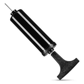4Fizjo Hand Pump with Needle for Balance Cushion, Black