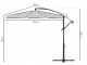 Salokāms Dārza Saulessargs Lietussargs 8 segmenti 350cm, Tumši zils | Folding Garden Umbrella