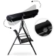 3-Seater Garden Swing with Steel Frame MultiGarden, Black