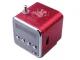 Portable Wireless Speaker with FM Radio and Bluetooth, Red