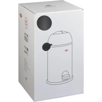 Wesco Kickmaster Junior Pedal Trash Can 12L, Matt Graphite