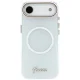 Guess IML Gradient Script Metal MagSafe Case for iPhone Air, White