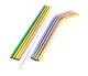 Metal Straw Set (10 pcs), Rainbow