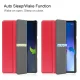 Lenovo Tab M10 (3rd Gen) (TB-328FU) Trifold Stand PU Leather Hard Protective Cover Case, Red