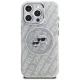 Karl Lagerfeld IML Glitter Karl & Choupette MagSafe Case for iPhone 16 Pro Max, Gray