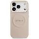 Guess HC Magsafe PU w/ Peony Hot Stamp Case for iPhone 17 Pro, Pink
