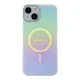 Guess iPhone 15 Plus Case IML Iridescent MagSafe, Turquoise