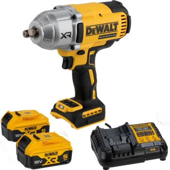 DeWalt DCF900P2T-QW Cordless Impact Wrench, 18V, 2x 5.0 Ah, 1356 Nm