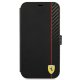 Ferrari FESAXFLBKP13SBK iPhone 13 mini 5.4" black/black book On Track Carbon Stripe
