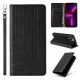Magnet Strap Case for iPhone 12 Pro Wallet Book Cover with Stand and Lanyard, Black