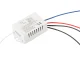 Wireless light switch with remote control, 1 channel, 20m range