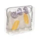 Trizand 00024337 Travel Toiletry Bag with Bottles, Transparent