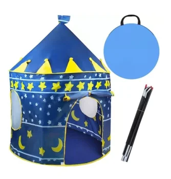 Kruzzel Kids Play Tent Castle, Navy Blue