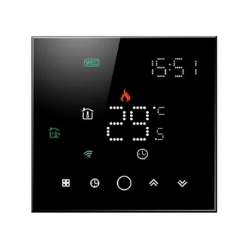 TUYA Programmable WiFi Thermostat for Underfloor Heating, Black