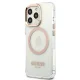 Guess Metal Outline Magsafe Case for iPhone 13 Pro Max, Gold