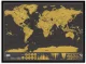 Poster with World Travel Map, Gift Scratch 82 x 59 cm