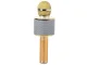 Wireless Karaoke Microphone with Bluetooth Speaker and Voice Changer, Gold