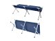 Folding Camping Bed with Canopy, Dark Blue