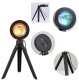 LED Sunrise Projector Lamp with Tripod, Black