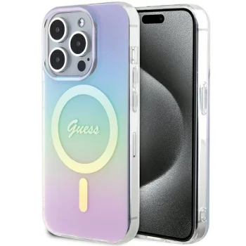 Guess iPhone 15 Pro Max Case IML Iridescent MagSafe, Purple