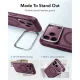 ESR Classic Hybrid Kickstand MagSafe Case for iPhone 18 Pro Max / 17 Pro Max, Frosted Deep Burgundy