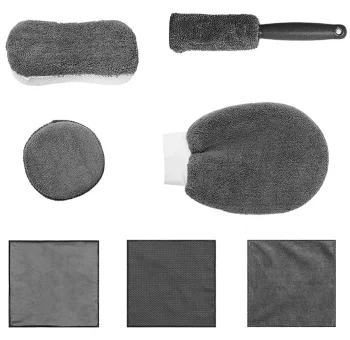 9-Piece Car Wash & Detailing Kit DA225, Grey