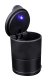 Car Ashtray with LED Lighting PLS38, Black