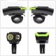 Bicycle Light Set with Wireless Speedometer and Horn RW29 Black/Green