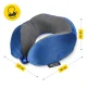 4FIZJO Memory Foam Travel Neck Pillow Horseshoe, Navy Blue
