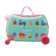 Kids Travel Luggage Carry Bag Ride On Suitcase Trolley, Ice Cream