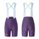 Rockbros YDDK017-1 TVI Women\'s Cycling Bib Shorts with Pad, Size S - Purple